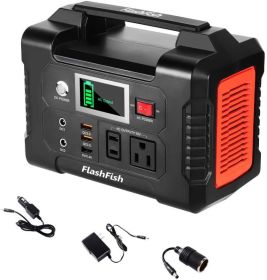 200W Portable Power Station, FlashFish 40800mAh Solar Generator with 110V AC Outlet/2 DC Ports/3 USB Ports 200W Portable Power Station, FlashFish 40800mAh Solar Generator with 110V AC Outlet/2 DC Ports/3 USB Ports